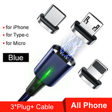 Load image into Gallery viewer, Micro USB Cable for iPhone Samsung Xiaomi Fast Magnetic Phone Charging Cord