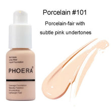 Load image into Gallery viewer, PHOERA Foundation Makeup 30ml Soft Matte Long Wear Oil Control Concealer Liquid Foundation Cream Fashion Womens maquillage