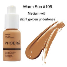 Load image into Gallery viewer, PHOERA Foundation Makeup 30ml Soft Matte Long Wear Oil Control Concealer Liquid Foundation Cream Fashion Womens maquillage