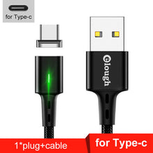 Load image into Gallery viewer, Micro USB Cable for iPhone Samsung Xiaomi Fast Magnetic Phone Charging Cord
