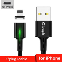 Load image into Gallery viewer, Micro USB Cable for iPhone Samsung Xiaomi Fast Magnetic Phone Charging Cord
