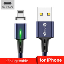 Load image into Gallery viewer, Micro USB Cable for iPhone Samsung Xiaomi Fast Magnetic Phone Charging Cord
