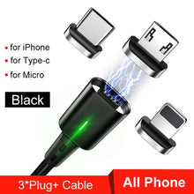 Load image into Gallery viewer, Micro USB Cable for iPhone Samsung Xiaomi Fast Magnetic Phone Charging Cord
