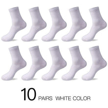 Load image into Gallery viewer, HSS 2020 Men&#39;s Cotton Socks New styles 10 Pairs / Lot Black Business Men Socks Breathable Spring Summer for Male US size(6.5-12)
