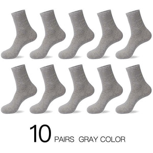 HSS 2020 Men's Cotton Socks New styles 10 Pairs / Lot Black Business Men Socks Breathable Spring Summer for Male US size(6.5-12)