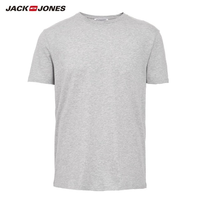 JackJones Men's Cotton T-shirt Solid Color Ice Cool Touch Fabric Men's Basic Top Fashion t shirt Jack Jones tshirt 220101546