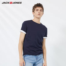 Load image into Gallery viewer, JackJones Men&#39;s Cotton T-shirt Solid Color Ice Cool Touch Fabric Men&#39;s Basic Top Fashion t shirt Jack Jones tshirt 220101546
