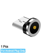 Load image into Gallery viewer, Round Magnetic Cable plug Type C Micro USB C 8 pin Plugs Fast Charging Adapter Phone Microusb Type-C Magnet Charger Plug
