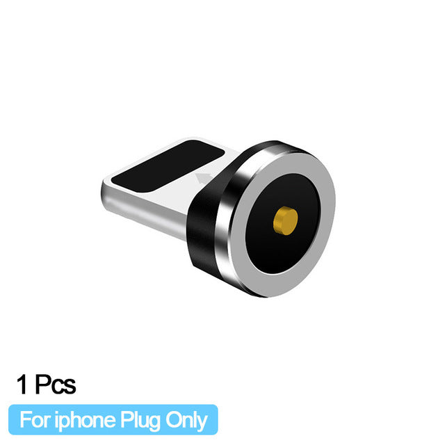 Round Magnetic Cable plug Type C Micro USB C 8 pin Plugs Fast Charging Adapter Phone Microusb Type-C Magnet Charger Plug