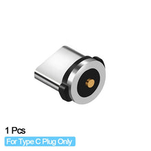 Load image into Gallery viewer, Round Magnetic Cable plug Type C Micro USB C 8 pin Plugs Fast Charging Adapter Phone Microusb Type-C Magnet Charger Plug
